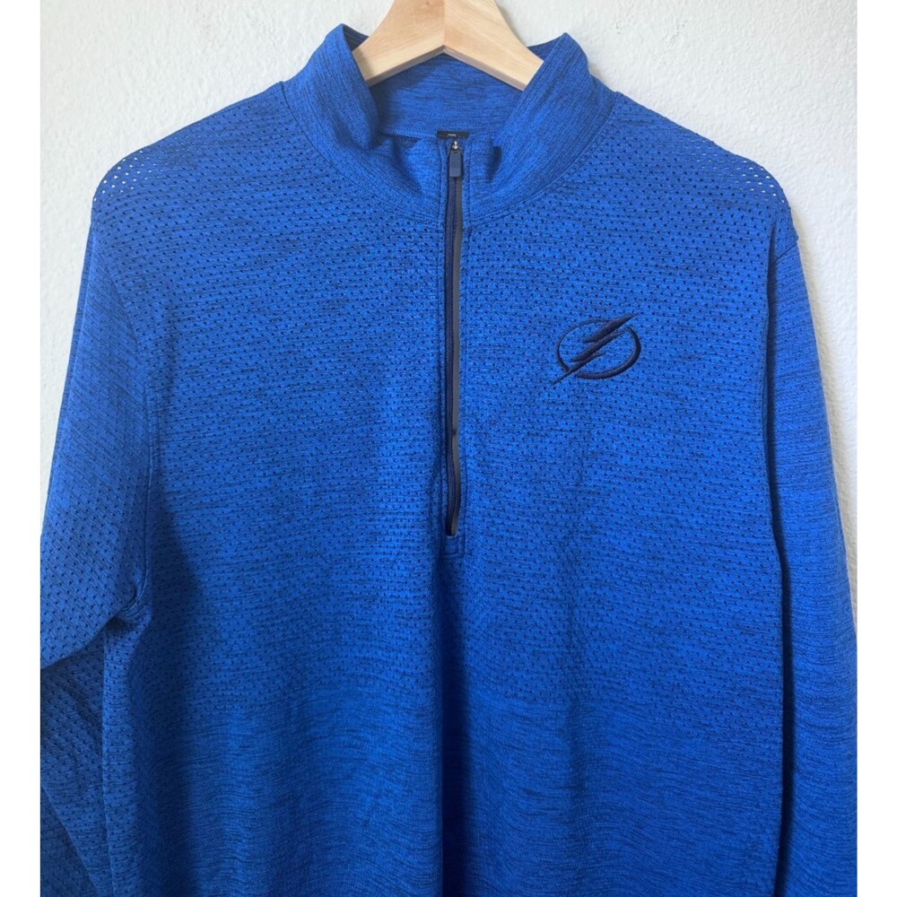 Lululemon Tampa Bay Lightning NHL Metal Vent Tech 1/4 Zip Pullover Blue Adult L - Picture 6 of 14